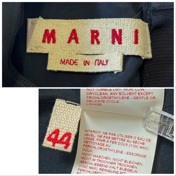 Marni‎ Minimalist Viscose Midi Dress FW2015,  blue, size 44 Italy (USM/L) - Picture 3 of 16